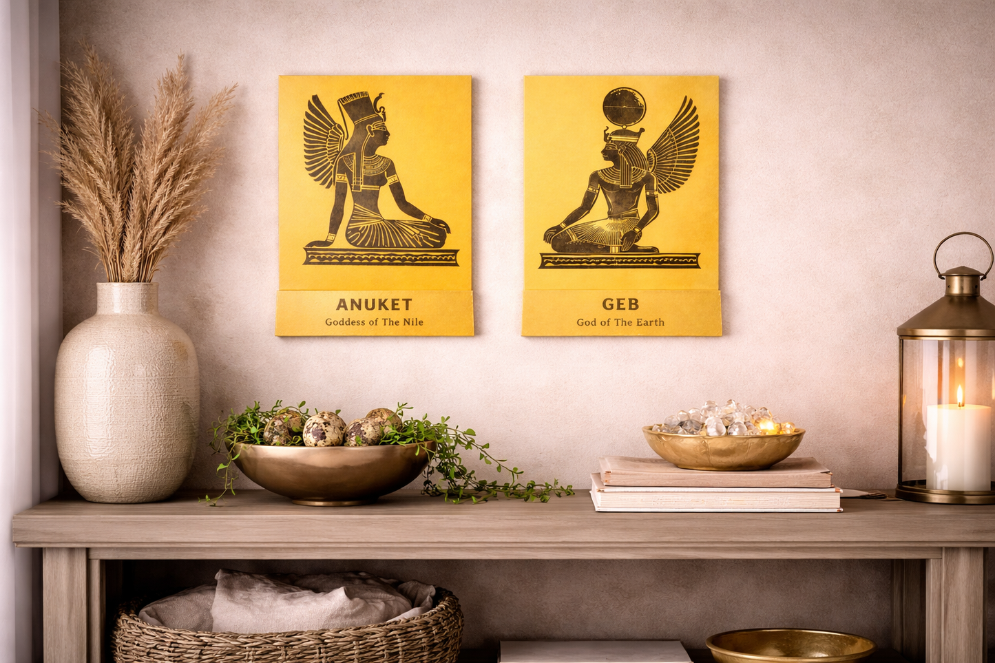 ANUKET Goddess of the Nile & GEB God of the Earth